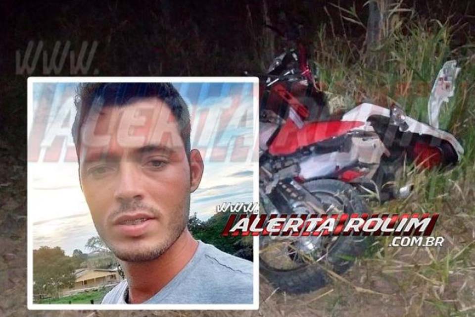 Motociclista morre em acidente RO-383 entre Rolim de Moura e Santa Luzia
