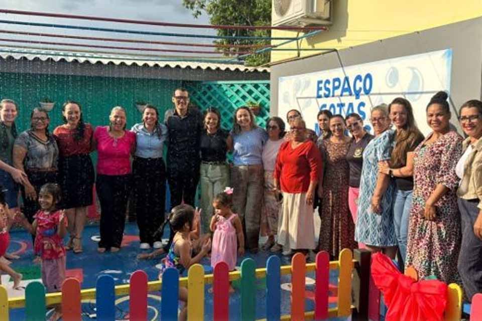 Prefeitura inaugura espaço Gotas Mágicas no CMEI Maria Madalena Gonzaga Thomaz