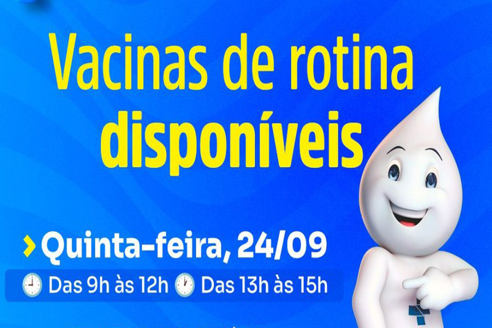 Prefeitura de Nova Mamoré divulga campanha de vacinação para quinta-feira, 24 de setembro