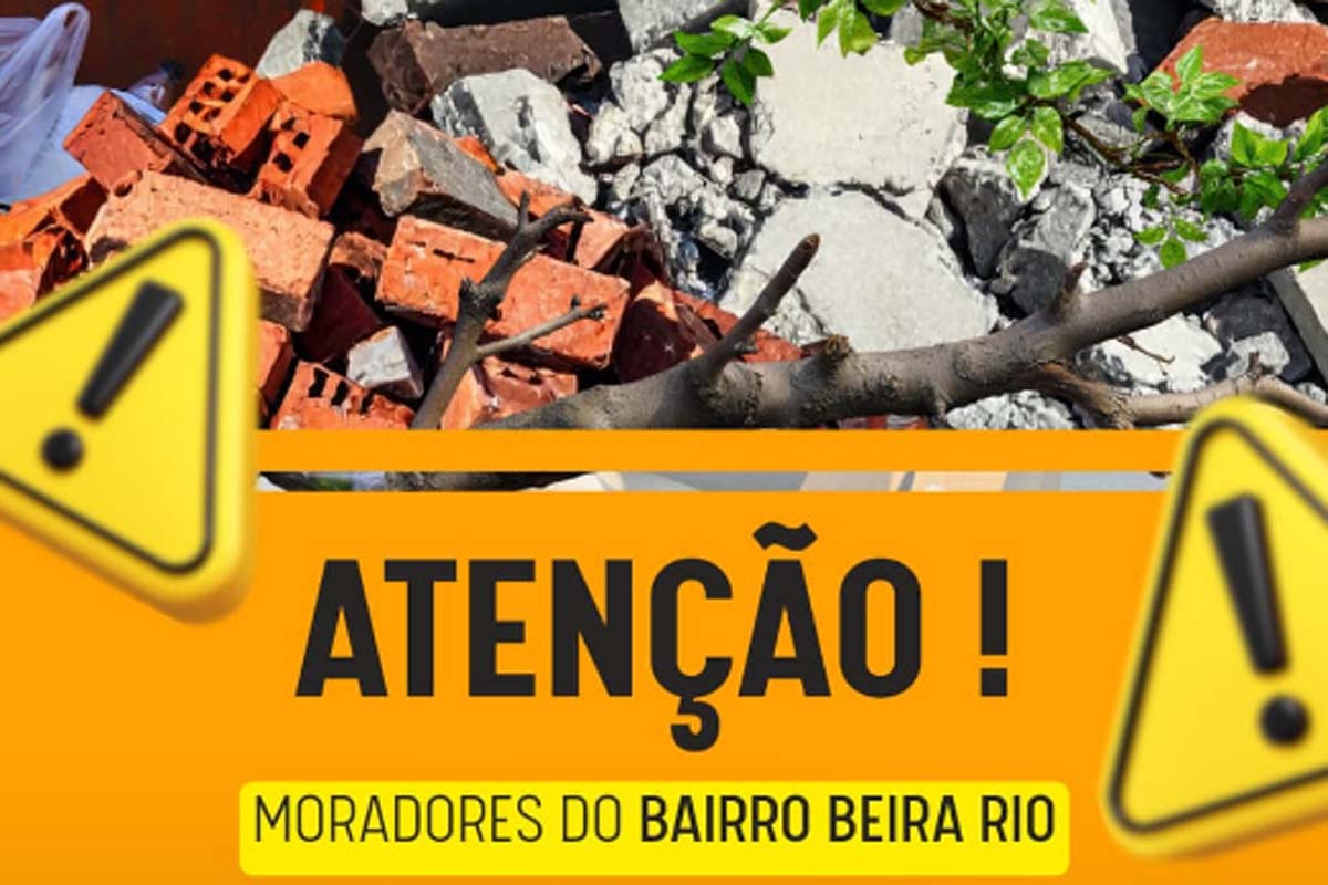 Prefeitura realiza a Operação Cidade Limpa nas ruas não pavimentadas do bairro Beira Rio