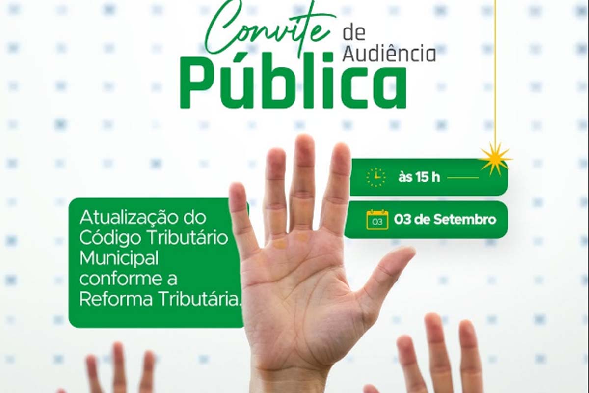 Prefeitura realiza uma Audiência Pública para discutir a atualização do Código Tributário Municipal