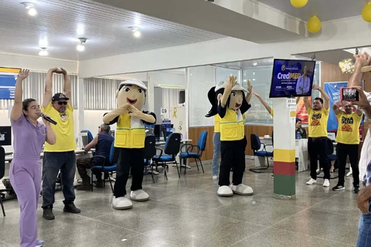 Conscientização, integração e movimento marcam ação “Amarelaço” na Ciretran de Porto Velho