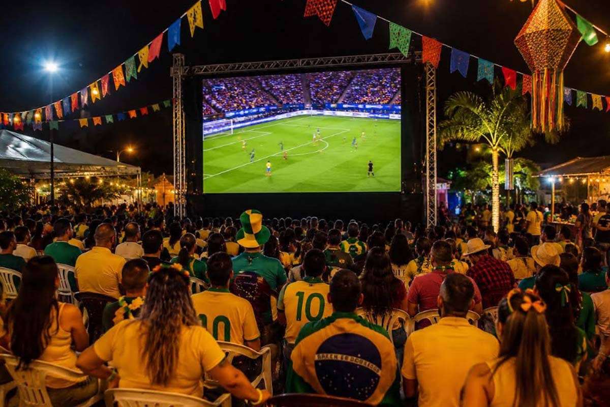Arraiá Jipa 2026 terá telão para transmissão do primeiro jogo do Brasil na Copa do Mundo