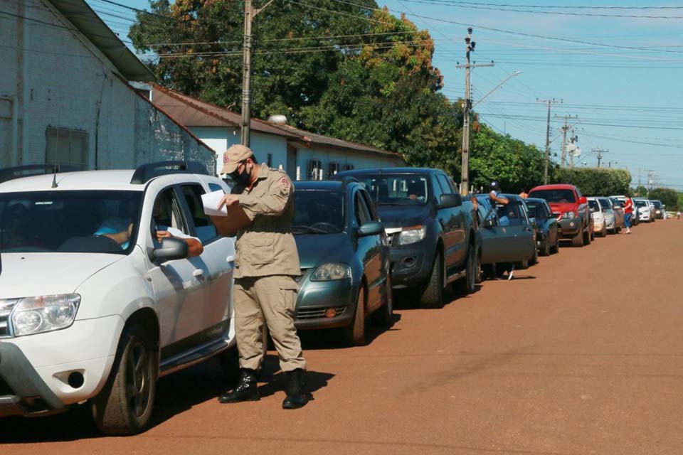 Governo realiza 423 testes rápidos para covid-19 no 13º drive-thru