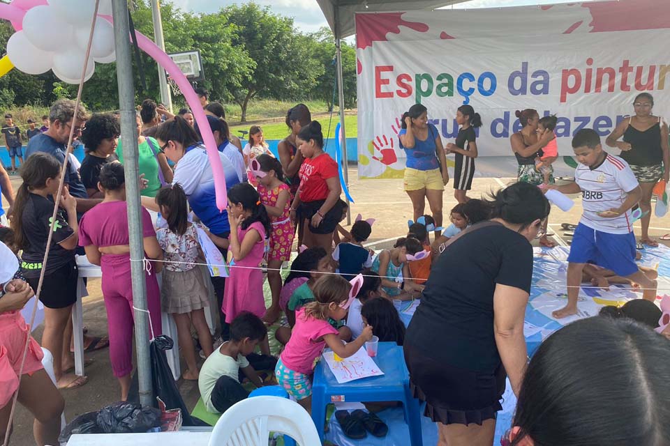 Projeto Rua de Lazer chega ao Cristal da Calama com muitas brincadeiras e atividades esportivas