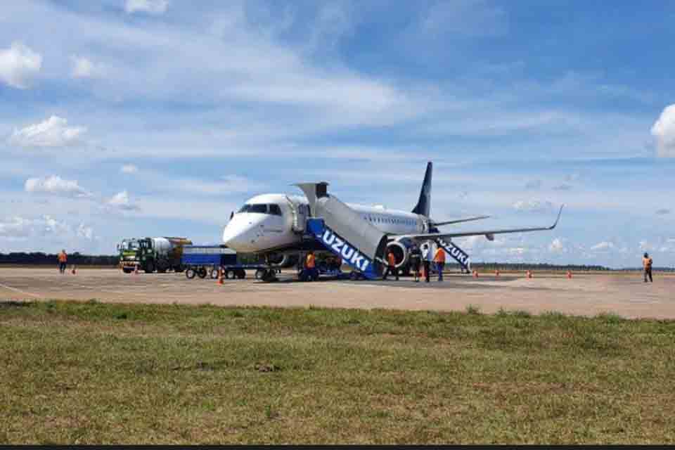 Obras no aeroporto de Vilhena proporcionam retorno de voos para o município
