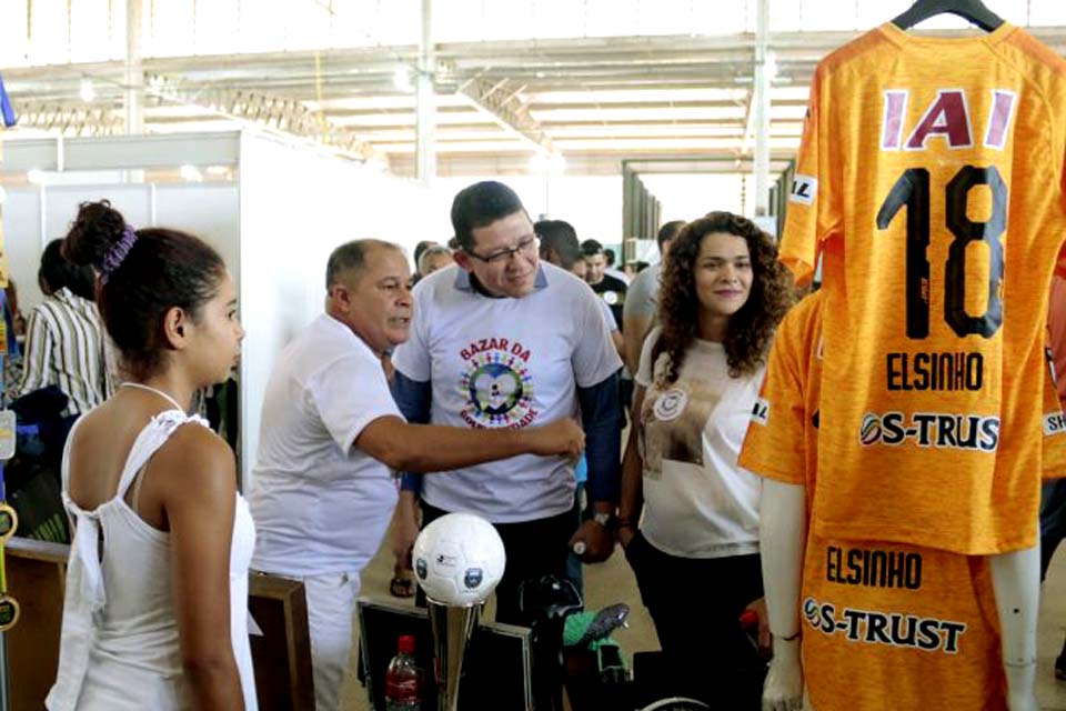 Marcos Rocha é elogiado por ato de solidariedade no 1º Bazar da Pestalozzi realizado na capital