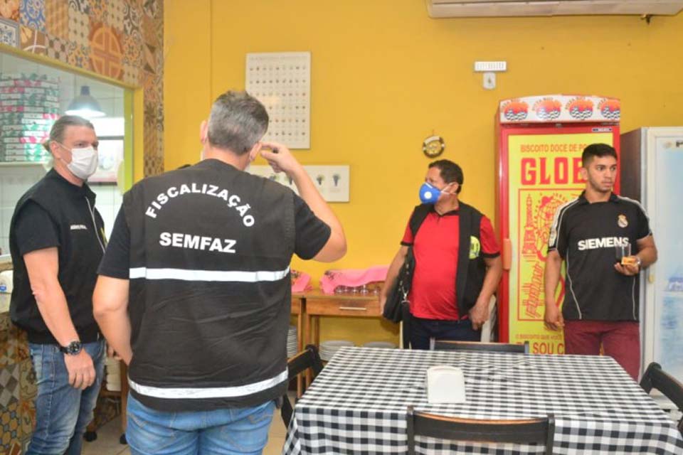 Prefeitura de Porto Velho realiza ação de fiscalização em conjunto com a PM e Bombeiros