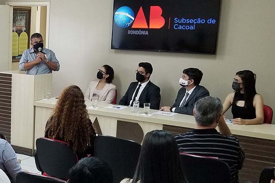 Durante ato na OAB, Jabá Moreira diz que abriu mão do fundo eleitoral pelo compromisso que tem com a verdade