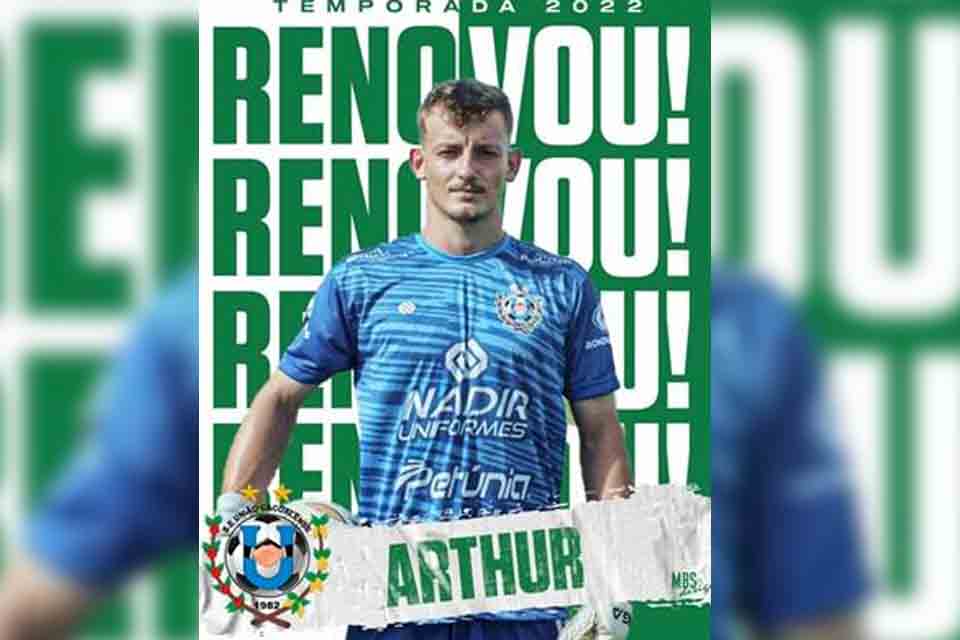 União Cacoalense anuncia retorno do goleiro Arthur