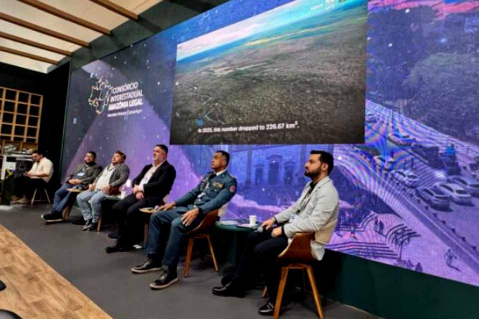 Resultados no combate ao fogo são apresentados pelo governo de Rondônia durante painel na COP30