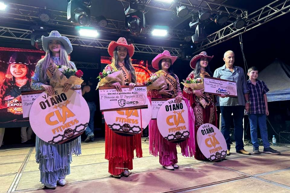 Jaru: Eleitas a Rainha, Princesas e Madrinha da Expojaru 2024