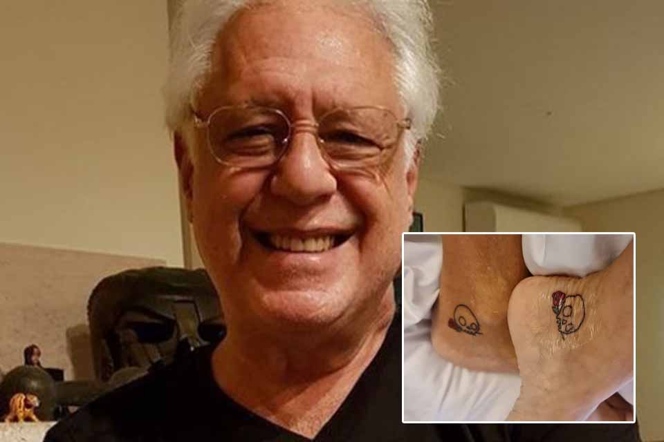 Antonio Fagundes faz sua primeira tatuagem aos 73 anos
