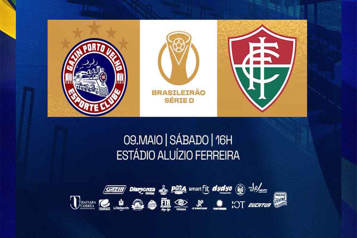 Gazin Porto Velho enfrenta Independência-AC no Aluizão pela Série D neste sábado