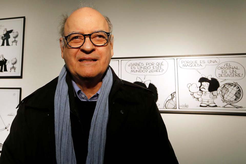 Cartunista argentino e criador da Mafalda, Quino morre aos 88 anos