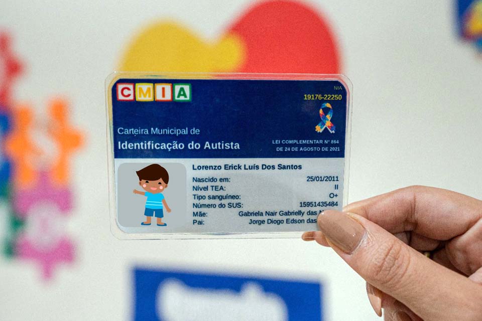 Carteira Municipal de Identificação do Autista garante atenção integral em Porto Velho