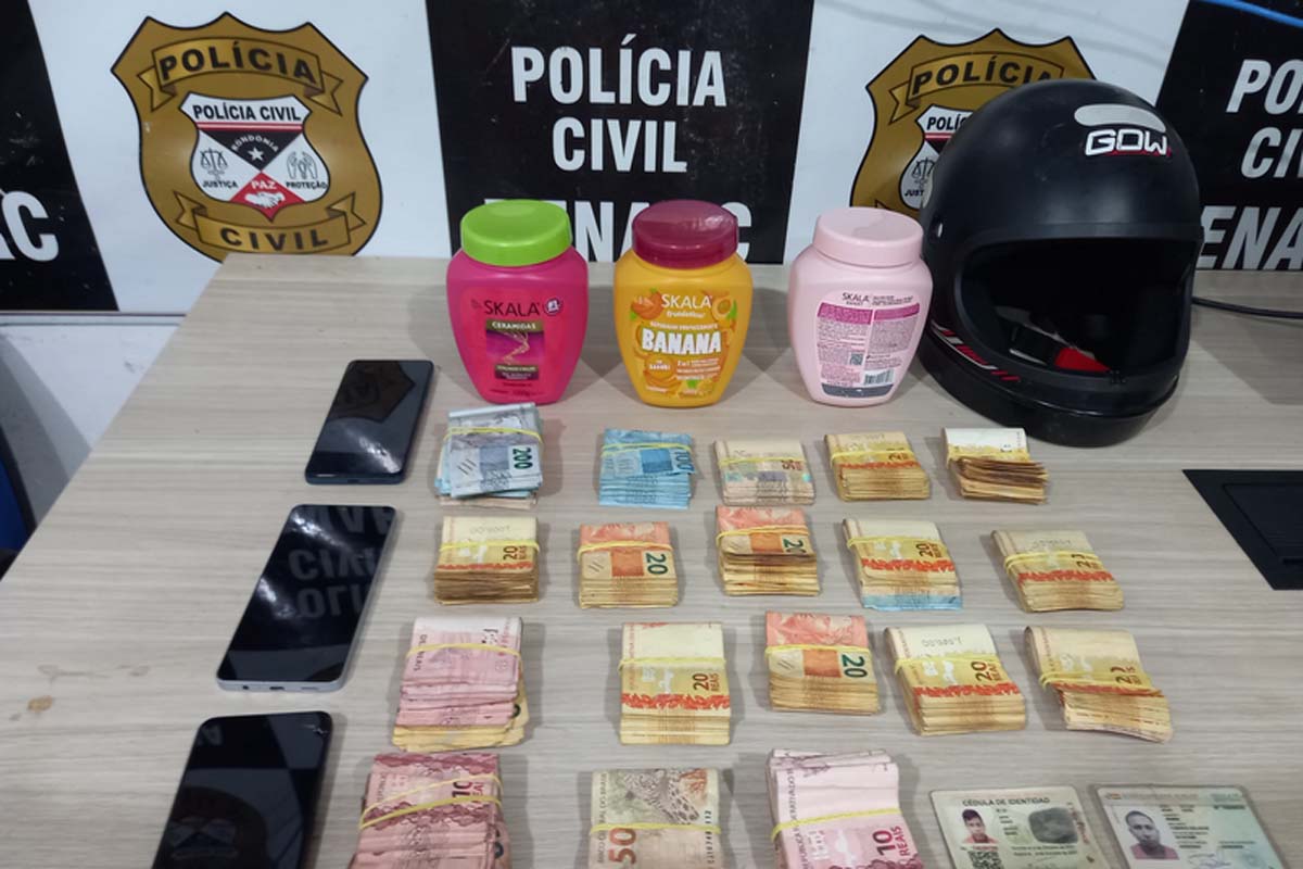 Denarc prende bolivianos com R$ 35 mil escondidos em frascos de shampoo