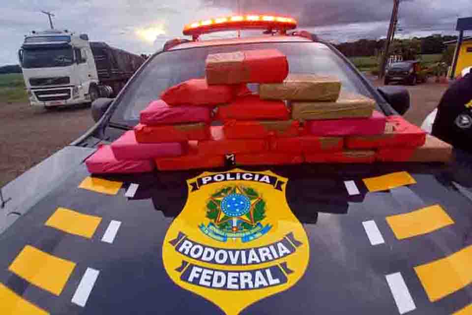 PRF apreende 18,42 Kg de pasta base de Cocaína em Vilhena