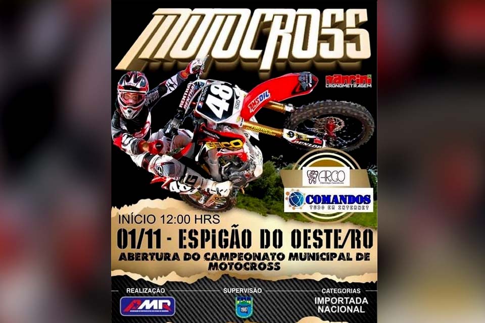 Primeira etapa do municipal de Motocross acontece neste domingo (1)