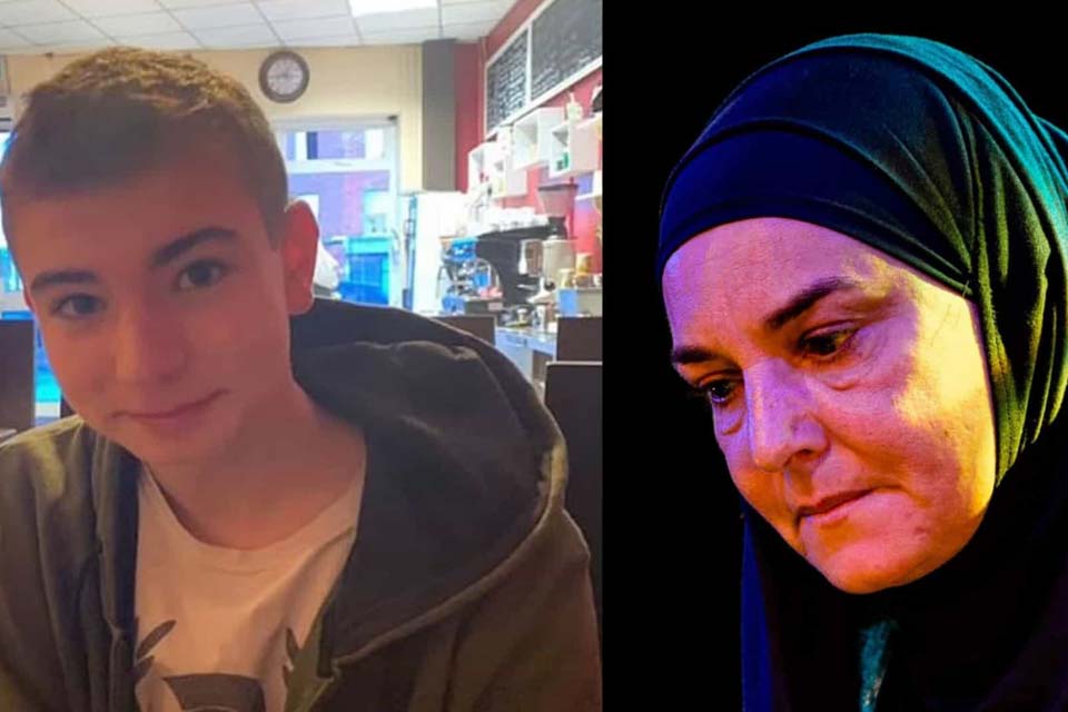 Após ser declarado desaparecido, filho da cantora Sinéad O’Connor é encontrado morto