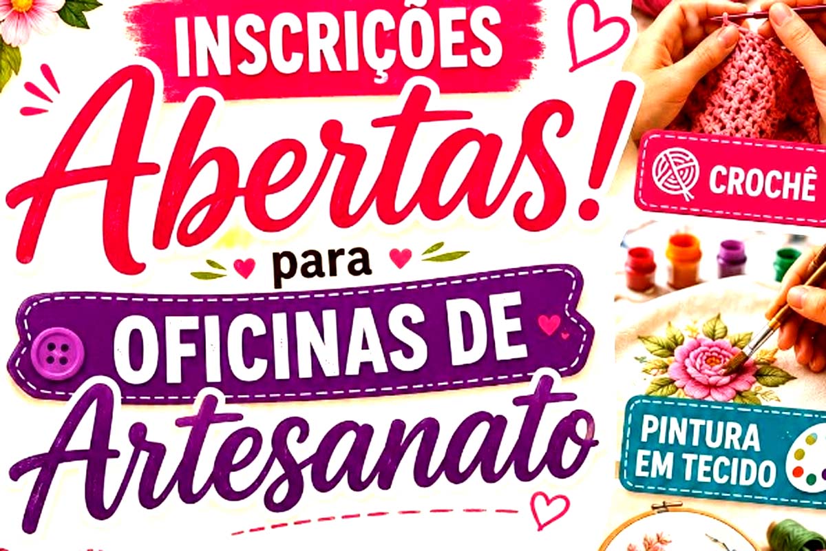 CRAS está com inscrições abertas para oficinas de artesanato