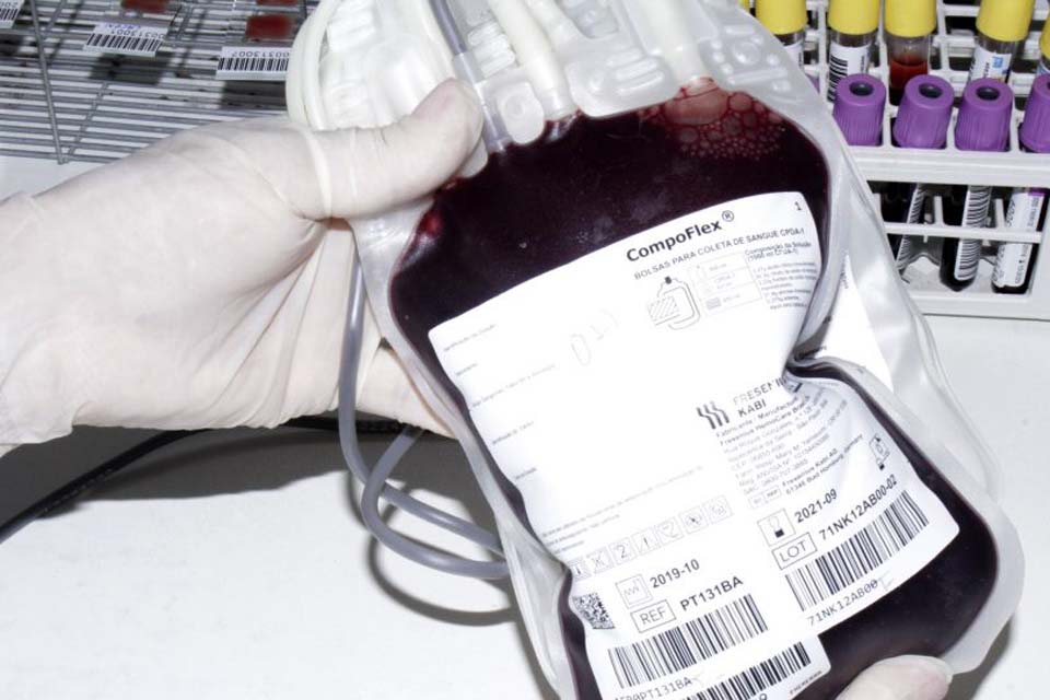 Com estoque crítico, Fhemeron pede que população doe sangue para salvar vidas