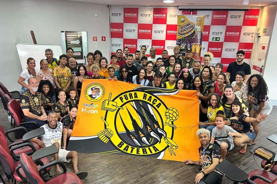 Família Asfaltão entrega certificados da Oficina de Percussão e inaugura sede em Porto Velho