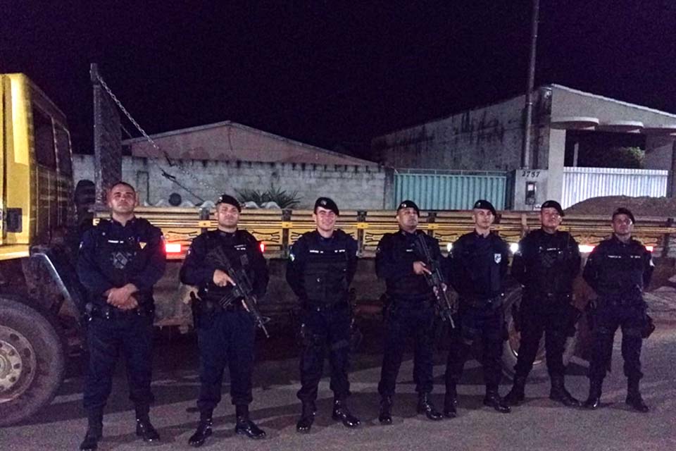 PM recupera caminhão furtado no distrito de Migrantinopolis