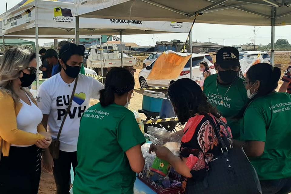 Em Porto Velho, Produtores do Km 17 recebem apoio em feira para fomentar a renda