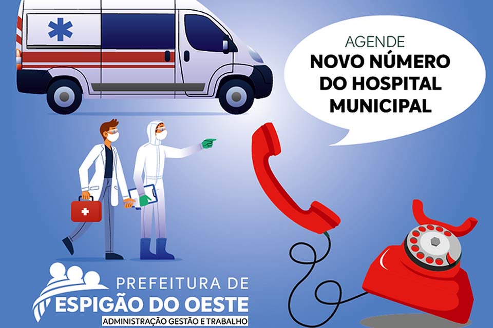 Hospital Municipal informa a população novo número de emergência