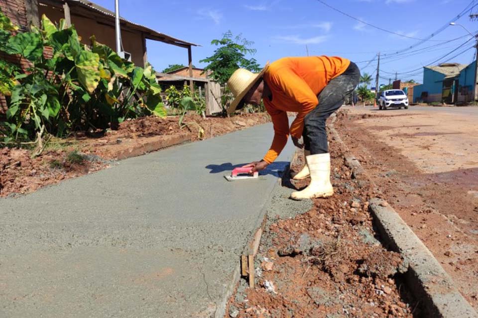 Porto Velho: Obras na rua Itatiaia seguem em fase final