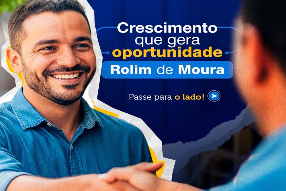 Rolim de Moura registra baixo desemprego e avanço empresarial em 2025