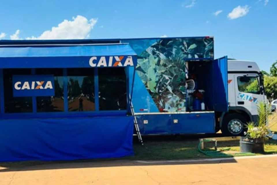 Carreta da Caixa realiza atualização cadastral dos servidores municipais até o dia 17 em Rolim de Moura