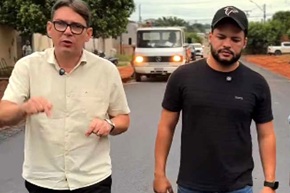 Asfaltamento da Rua Minas Gerais é concluído em Jaru com recurso de emenda parlamentar de Edevaldo Neves