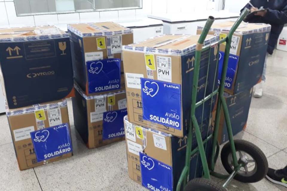 Rondônia recebe primeiro lote de 2022 com 54.990 doses da vacina contra a covid-19