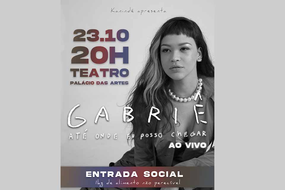 Lançamento: Gabriê prepara show repleto de participações especiais para este sábado, no Palácio das Artes