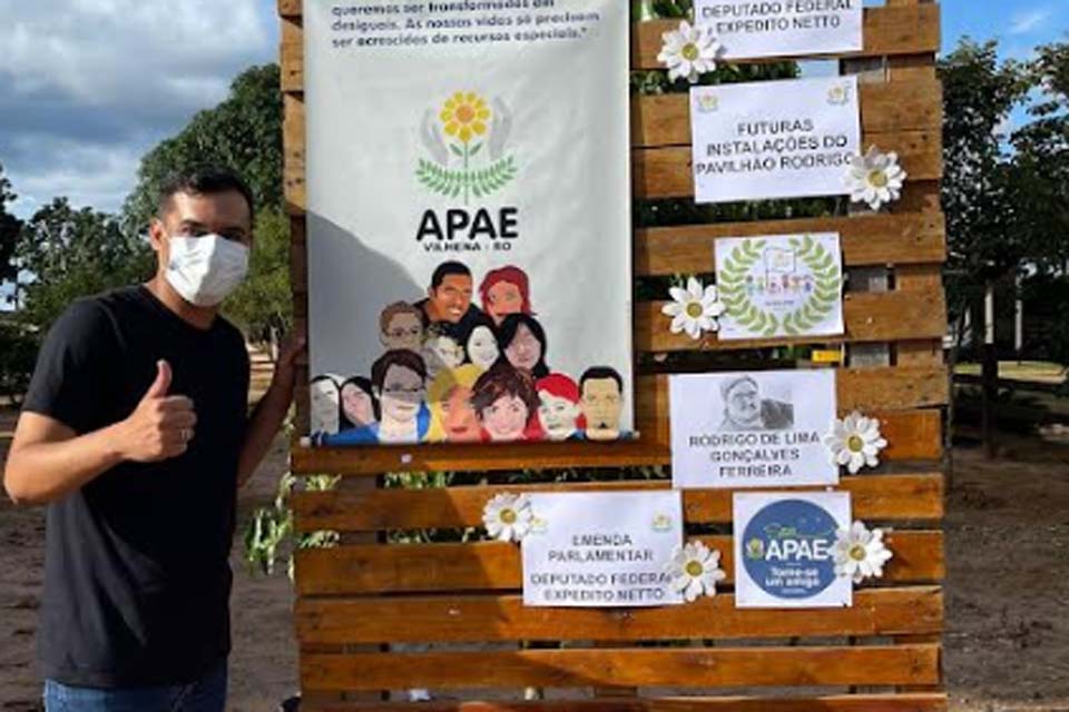 APAE de Vilhena anuncia a construção de nova ala com recursos do deputado federal Expedito Netto