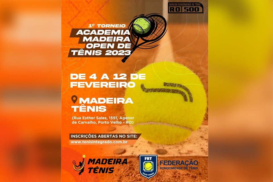 Campeonato de tênis em Porto Velho tem data definida