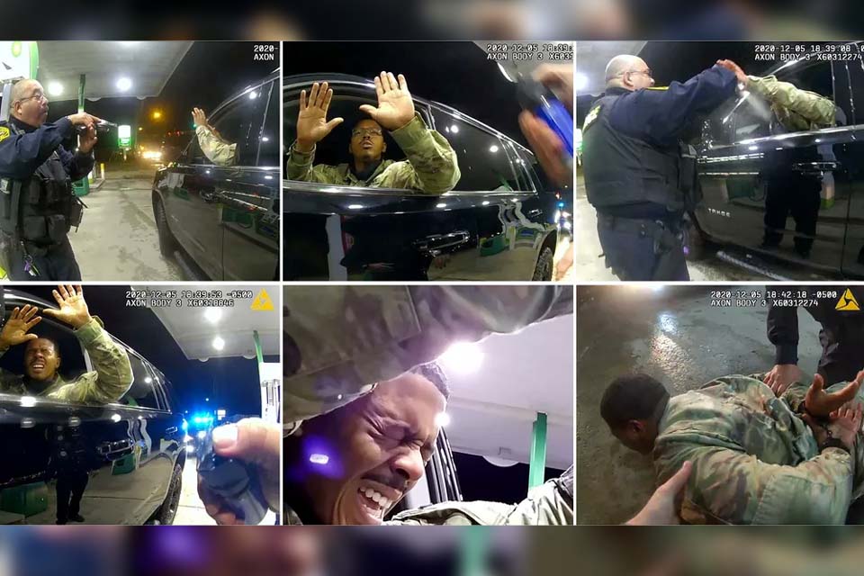 Policial é demitido por disparar spray de pimenta em militar negro