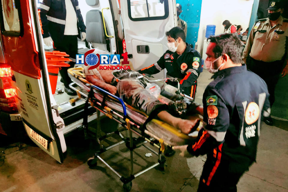 Homem sofre tentativa de homicídio ao ser alvejado com tiro de chumbeira