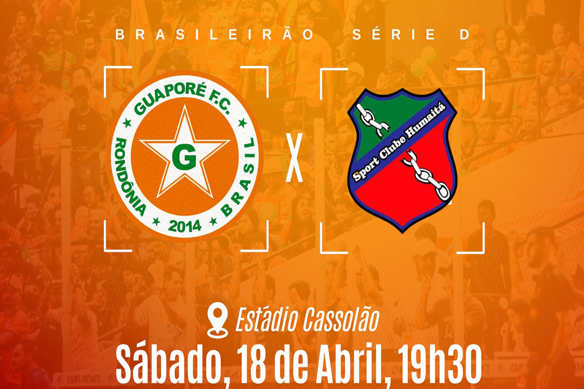 Guaporé recebe Humaitá no Cassolão pela Série D com ingressos a R$10 neste sábado