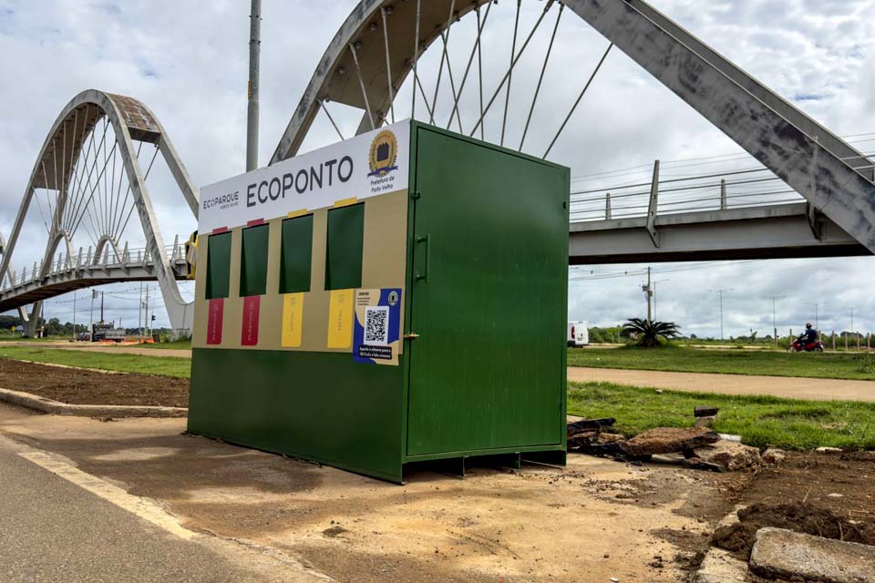 Prefeitura instala ecopontos para incentivar a coleta seletiva solidária em Porto Velho