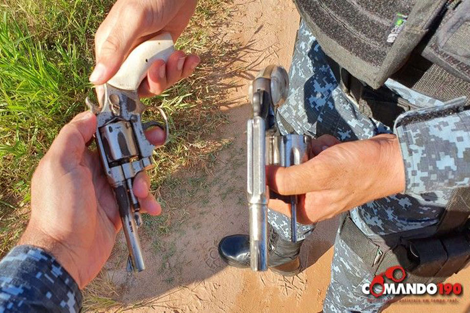 Força Tática apreende duas armas de fogo com apenado em Ji-Paraná