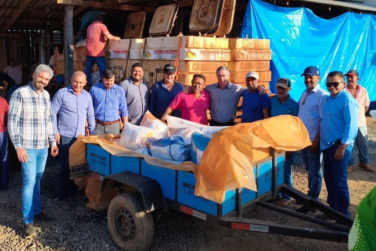 Com investimento de Ezequiel Neiva, piscicultores recebem mais de 400 mil alevinos em Alta Floresta