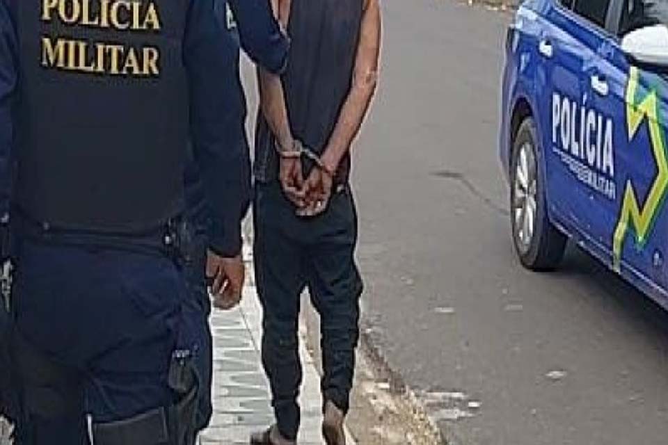 Polícia Militar prende foragido durante patrulhamento em Presidente Médici