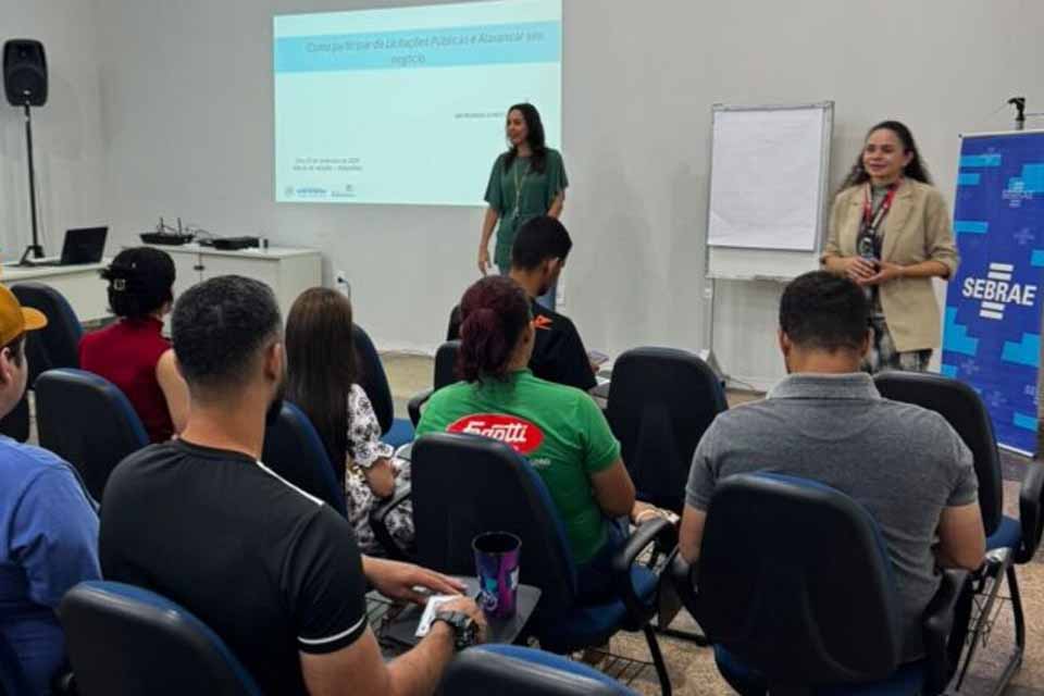Sucesso de público: palestra sobre licitações públicas lota auditório do Sebrae em Rolim de Moura