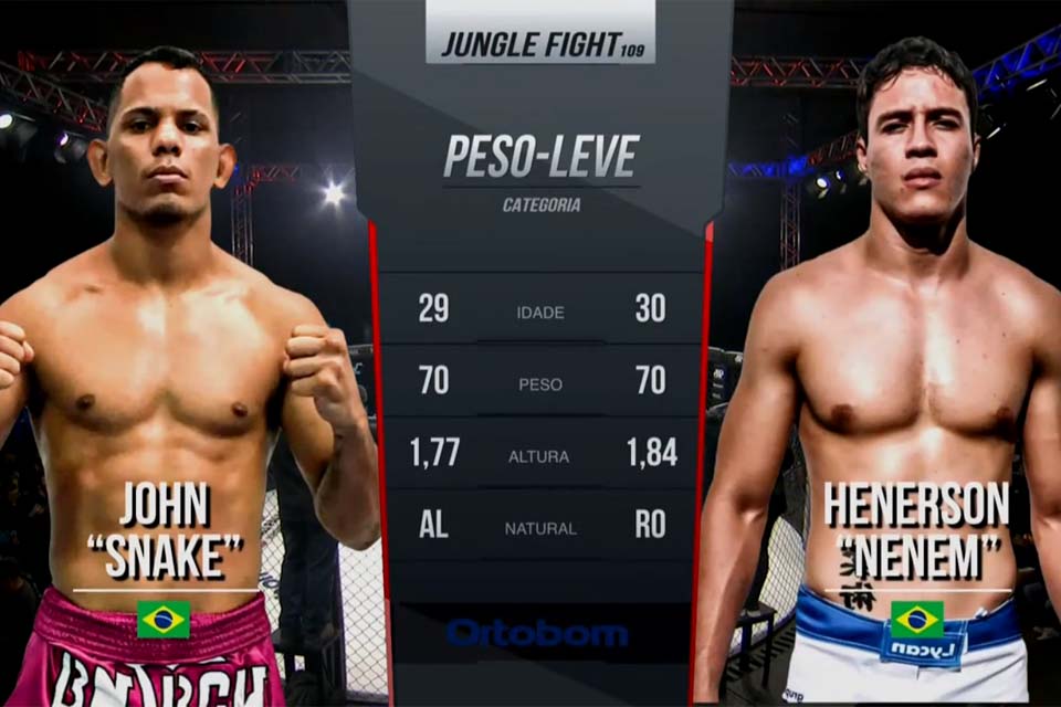Jungle Fight 109: Henerson Neném desiste da luta e Snake leva título dos leves 