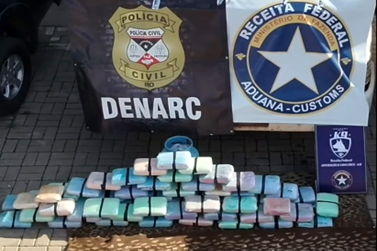 Ação conjunta intercepta carga de 73 quilos de skunk em Porto Velho