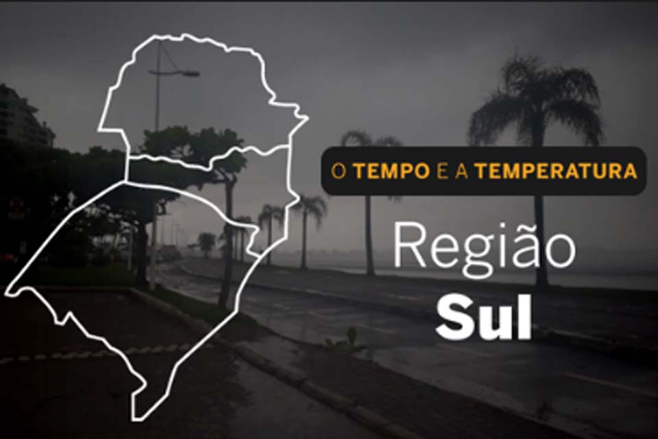 Sábado começa com tempo nublado e com fortes chuvas no Rio Grande do Sul 