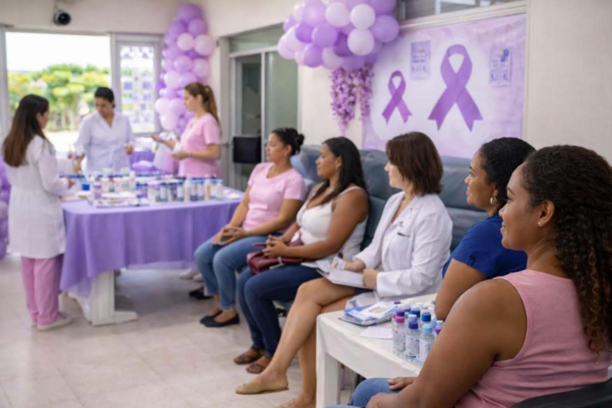 Saúde realiza ação do Março Lilás nas UBS e reforça prevenção ao câncer do colo do útero